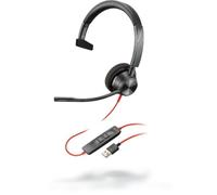 POLY Blackwire 3310 Casque Avec fil Arceau Bureau/Centre d'appels USB Type-C Noir