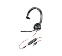 Poly Blackwire 3315 - 3300 Series - micro-casque - sur-oreille - filaire - USB, jack 3,5mm