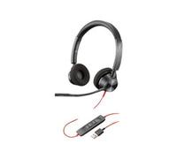 Poly Blackwire 3320 - Microsoft Teams - 3300 Series - micro-casque - sur-oreille - filaire - USB - Certifié pour Microsoft Teams
