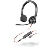 Plantronics - Blackwire 3325 USB-C (Poly) - Micro-casque filaire binaural avec micro-perche - Connexion à un PC/Mac via USB-C ou à un(e) téléphone portable/tablette via un connecteur Jack 3,5mm