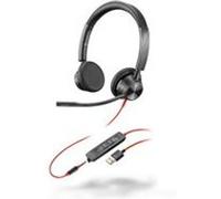 Poly Micro‑casque Blackwire 3325 filaire sur‑oreille USB‑A & jack 3,5 mm Noir