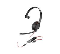 Poly Blackwire 5210 - 5200 Series - micro-casque - sur-oreille - filaire - jack 3,5mm, USB-C - Certifié pour Microsoft Teams