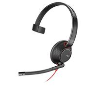 POLY Blackwire 5210 Casque Avec fil Arceau Appels/Musique USB Type-C Noir, Rouge