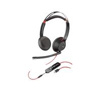 Poly Blackwire 5220 - 5200 Series - micro-casque - sur-oreille - filaire - jack 3,5mm, USB-C - Certifié pour Microsoft Teams
