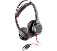 POLY Blackwire 7225 Casque Avec fil Arceau Appels/Musique USB Type-A Noir, Rouge - Neuf