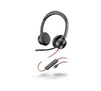 Poly Blackwire 8225 - Blackwire 8200 series - micro-casque - sur-oreille - filaire - Suppresseur de bruit actif - USB-C - noir - Certifié pour