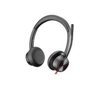 Poly Blackwire 8225 - Blackwire 8200 series - micro-casque - sur-oreille - filaire - Suppresseur de bruit actif - USB-C - noir - certifié Zoom Noir