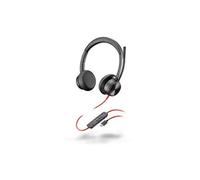 Poly Blackwire 8225-M - Blackwire 8200 series - micro-casque - sur-oreille - filaire - Suppresseur de bruit actif - USB-C - noir - Certifié pour