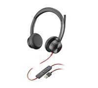 Poly Blackwire 8225-M - Blackwire 8200 series - micro-casque - sur-oreille - filaire - USB-A - noir - Certifié pour Microsoft Teams