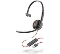 POLY Blackwire C3210 Casque Avec fil Arceau Appels/Musique USB Type-A Noir, Rouge - Neuf