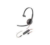 Plantronics Casque sur-oreille filaire Blackwire C3215 – USB-C, jack 3,5 mm