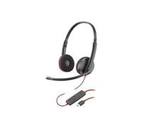 Poly Blackwire C3220 - 3200 Series - micro-casque - sur-oreille - filaire - USB-C - noir - Certifié Skype, Certifié Avaya, certifié Cisco Jabber