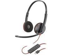 Poly Blackwire C3220 - 3200 Series - micro-casque - sur-oreille - filaire - USB-C - noir - Certifié Skype, Certifié Avaya, certifié Cisco Jabber Noir G