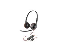 Poly Blackwire C3220 - Blackwire 3200 Series - micro-casque - sur-oreille - filaire - USB-A - noir - Certifié Skype, Certifié Avaya, certifié Cisco