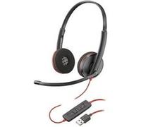 POLY Blackwire C3220 USB-A Black Headset (Bulk) Avec fil Arceau Bureau/Centre d'appels USB Type-A