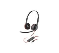 Poly Blackwire C3220 - Blackwire 3200 Series - micro-casque - sur-oreille - filaire - USB-C - noir - Certifié Skype, Certifié Avaya, certifié Cisco