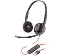 Poly Blackwire C3220 USB - 3200 Series - micro-casque - sur-oreille - filaire - USB - isolation acoustique - noir Noir G