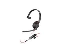 Poly Blackwire C5210 - Bulk - 5200 Series - micro-casque - sur-oreille - filaire - jack 3,5mm, USB-C
