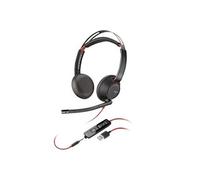 HP Poly Blackwire C5220 - Blackwire 5200 series - micro-casque - sur-oreille - filaire - USB-A, jack 3,5mm - noir - Certifié pour Microsoft Teams, Certifié pour Skype for Business, Certifié pour Zoom