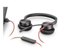 Poly Blackwire C5220 - Blackwire 5200 series - micro-casque - sur-oreille - filaire - USB-A, jack 3,5mm - noir - Certifié pour Microsoft Teams, Certifié pour Skype for Business, certifié Cisco Jabber,