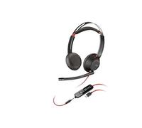 Poly Blackwire C5220 - Blackwire 5200 series - micro-casque - sur-oreille - filaire - USB-C, jack 3,5mm - noir - Certifié pour Microsoft Teams, Certifié pour Skype for Business, certifié Cisco...
