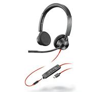 Poly Casque Blackwire C3325-M binaural USB-A Noir/Rouge