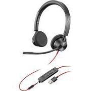 Poly Blackwire 3320 Casque Avec fil Arceau Bureau/Centre d'appels USB Type-A Noir