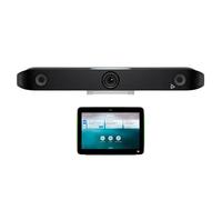 Poly Contrôleur tactile Studio X52 et TC10 - Kit de vidéoconférence avec support mural - Capture 4K UHD, zoom 5x, champ de vision 95°, écran 10" (1280 x 800), deux haut-parleurs, blocage du bruit
