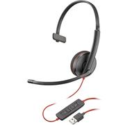 POLY Cuffie monoaurali Blackwire 3210 con connettore USB-A