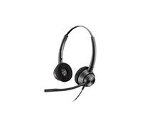Poly EncorePro 320 - EncorePro 300 series - micro-casque - sur-oreille - filaire - Quick Disconnect - noir - Conformité TAA - Certifié pour Skype for