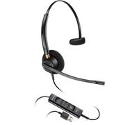Poly EncorePro 515 - EncorePro 500 series - micro-casque - sur-oreille - filaire - USB-A - noir - Certifié pour Skype for Business