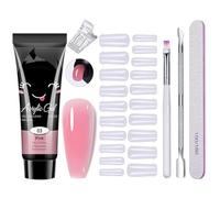 Poly Extension Gel Kit,Gel D'extension d'ongles en Poly,Démarrage pour Extensions D'ongles Polygel,Polygel Ongle Kit Complet,Nails Extension Gels Polys,Polys Nail Builder Gels DIY Nail Art Manucure
