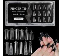 Poly Extension Gels Duals Nails Forms Poly Nails Gels Forms Extension Tips Set Acrylique Faux Manucure Tool Duals Nail For Ballerines Courts Cercueil Forme Nail Set Moule pour Constructeur