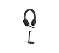Poly Focus 625 - Micro-casque - sur-oreille - Bluetooth - sans fil - Suppresseur de bruit actif - USB-C via un adaptateur Bluetooth - noir - avec HP
