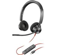 Poly Blackwire 3320 Stereo USB-C Headset +USB-C/A Adapter 8X219AA