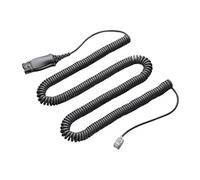 Poly HIS Adapter Cable - Câble pour casque micro - Déconnexion rapide mâle - bobiné - pour AVAYA 96XX; Definity 9631; one-X Deskphone Edition 96XX