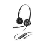 POLY Micro-casque Binaural EncorePro 320 USB-C TAA, Supra-aural, Microphone Boom Omnidirectionnel, SoundGuard DIGITAL, Câble 2.19m, 32 Ohm, Windows/macOS
