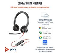 Poly Blackwire 3320 USB-C + dongle USB-C/A