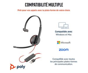 Poly Micro-casque monaural USB-C Blackwire 3210 (lot)