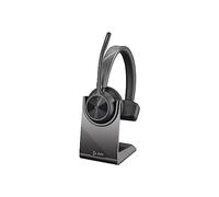 Poly - Micro-Casque sans Fil Voyager 4310 UC avec Socle de Chargement (Plantronics) - Micro-Casque monaural - USB-A - Compatible avec Teams (certifié), Zoom et Bien Plus Encore Noir