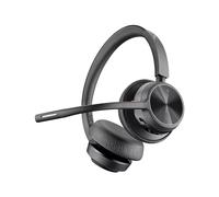 Poly - Micro-Casque sans Fil Voyager 4320 UC avec Socle de Chargement (Plantronics) - Micro-Casque avec Micro-Perche - USB-A - Compatible avec Teams (certifié), Zoom et Bien Plus Encore