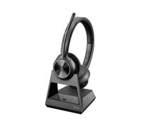 POLY Micro-casque Savi 7320-M Office Stéréo DECT, Bluetooth 5.3, Portée 180m, Autonomie 13h, Recharge USB, Arceau Supra-aural