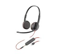 Poly micro-casque Blackwire 3225 USB-C/A stéréo filaire jack 3,5 mm noir