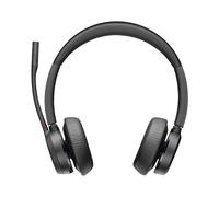 POLY Micro-casque Voyager 4320-M Bluetooth 5.1, portée 50m, binaural supra-aural, autonomie 47h, USB-A/USB-C, dongle BT700, IPX4, 162g
