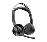 Poly Micro-casque Voyager Focus 2 USB-C-C certifié Microsoft Teams + adaptateur USB-C/A +base de chargement
