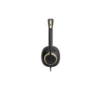 Poly Mission 815 - Mission 800 Series - micro-casque - sur-oreille - filaire - Suppresseur de bruit actif - USB-A, USB-C - noir - certifié pour