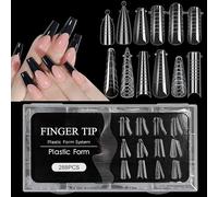 Poly Nails Gels Duals Formes Builder Extension Moule De Moule Entières Full Countes Acryliques Faux Conseils Nail Pour Les Ballerines La Forme Cercueil Courte La Forme Cercueil