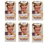 Poly Palette Vital Color Lot de 6 tubes de coloration intense pour cheveux, 8-1, blond cendré moyen, aspect naturel et longue durée, même sur cheveux blancs, 115 ml