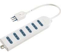 Poly Pool Bloc d'alimentation 6 prises 1,5m de câble blanc pour l'intérieur PP0396
