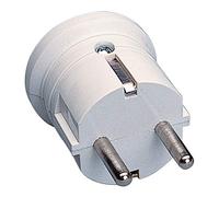 Poly Pool PP0407X Fiche mobile 16 A 2P+T terre latérale standard allemand Schuko, blanc